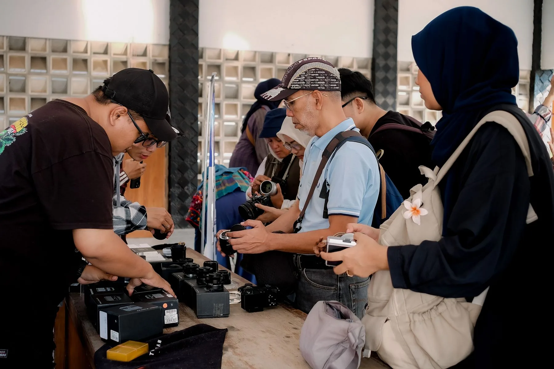 Creators exploring cameras and lenses together